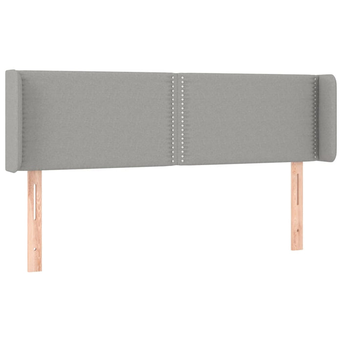 Tăblie de pat cu aripioare gri deschis 147x16x78/88 cm textil - WALTI WALTI