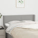 Tăblie de pat cu aripioare gri deschis 147x16x78/88 cm textil - WALTI WALTI
