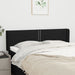 Tăblie de pat cu aripioare negru 147x16x78/88 cm textil - WALTI WALTI