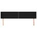 Tăblie de pat cu aripioare negru 183x16x78/88 cm textil - WALTI WALTI