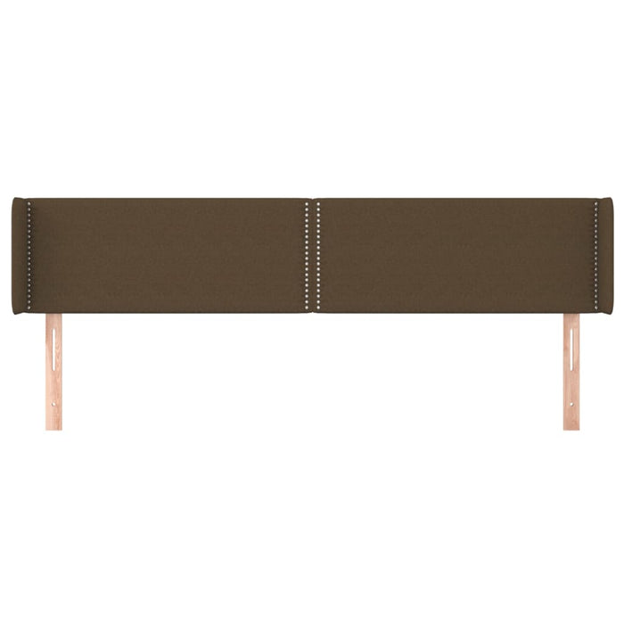 Tăblie de pat cu aripioare maro închis183x16x78/88 cm textil - WALTI WALTI