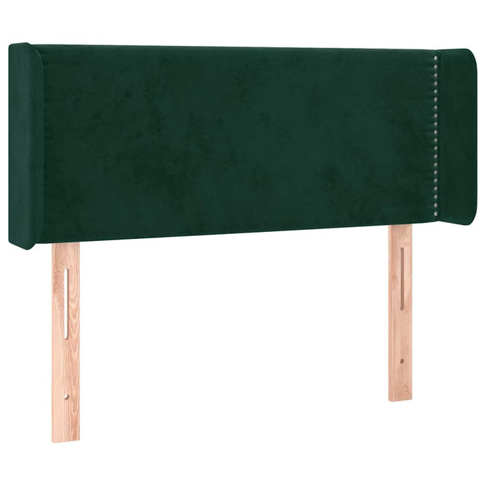 Tăblie pat cu aripioare verde închis 83x16x78/88 cm catifea - WALTI WALTI