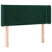 Tăblie pat cu aripioare verde închis 83x16x78/88 cm catifea - WALTI WALTI