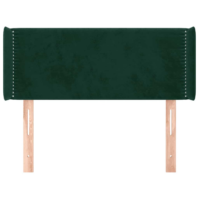 Tăblie pat cu aripioare verde închis 83x16x78/88 cm catifea - WALTI WALTI