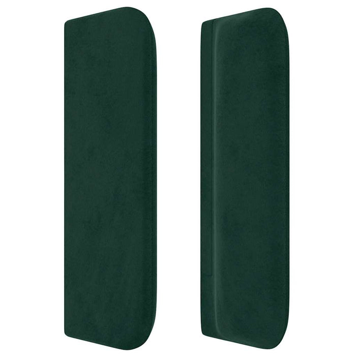 Tăblie pat cu aripioare verde închis 83x16x78/88 cm catifea - WALTI WALTI
