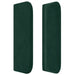 Tăblie pat cu aripioare verde închis 83x16x78/88 cm catifea - WALTI WALTI