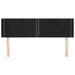 Tăblie de pat cu aripioare negru 147x16x78/88 cm catifea - WALTI WALTI