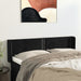 Tăblie de pat cu aripioare negru 147x16x78/88 cm catifea - WALTI WALTI