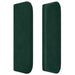 Tăblie de pat cu aripioare verde închis 203x16x78/88 cm catifea - WALTI WALTI