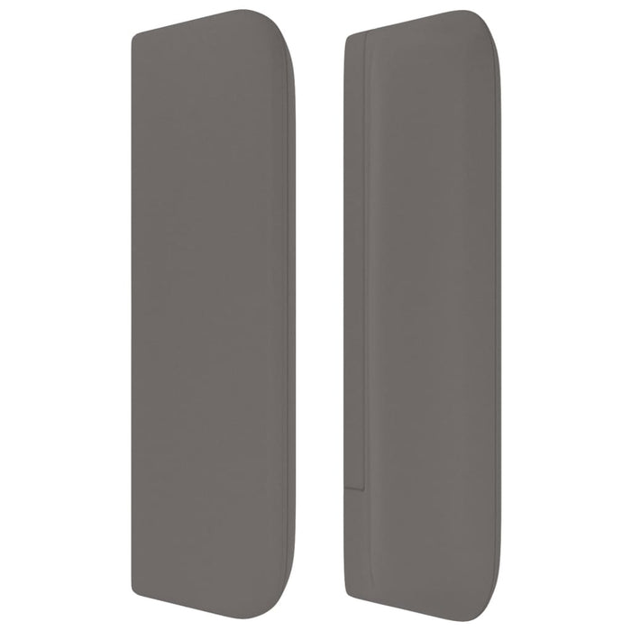 Tăblie de pat cu aripioare gri 83x16x78/88 cm piele ecologică - WALTI WALTI