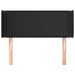 Tăblie de pat cu aripioare negru 93x16x78/88 cm piele ecologică - WALTI WALTI