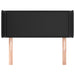 Tăblie de pat cu aripioare negru 103x16x78/88cm piele ecologică - WALTI WALTI