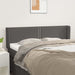 Tăblie de pat cu aripioare gri 147x16x78/88 cm piele ecologică - WALTI WALTI