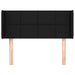 Tăblie de pat cu aripioare negru 83x16x78/88 cm textil - WALTI WALTI