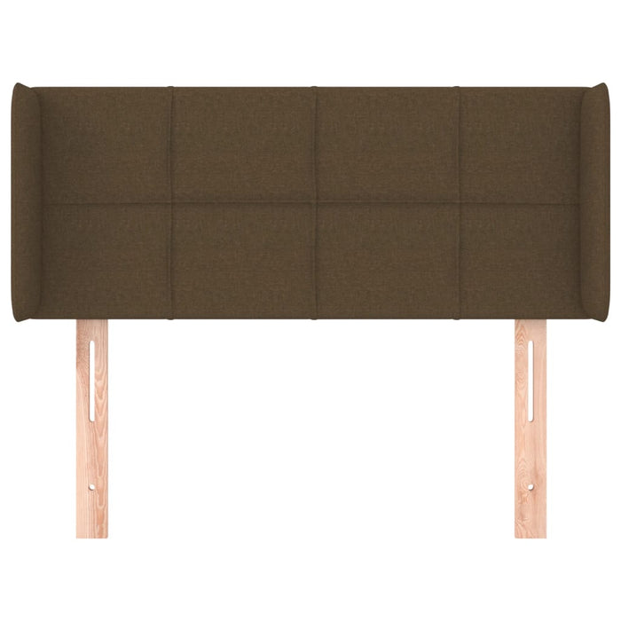 Tăblie de pat cu aripioare maro închis 83x16x78/88 cm textil - WALTI WALTI