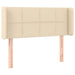 Tăblie de pat cu aripioare crem 83x16x78/88 cm textil - WALTI WALTI