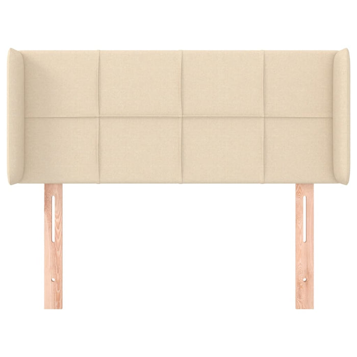 Tăblie de pat cu aripioare crem 83x16x78/88 cm textil - WALTI WALTI
