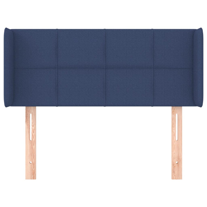 Tăblie de pat cu aripioare albastru 83x16x78/88 cm textil - WALTI WALTI