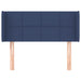 Tăblie de pat cu aripioare albastru 83x16x78/88 cm textil - WALTI WALTI