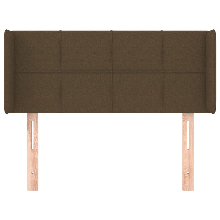 Tăblie de pat cu aripioare maro închis 93x16x78/88 cm textil - WALTI WALTI