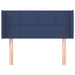 Tăblie de pat cu aripioare albastru 93x16x78/88 cm textil - WALTI WALTI