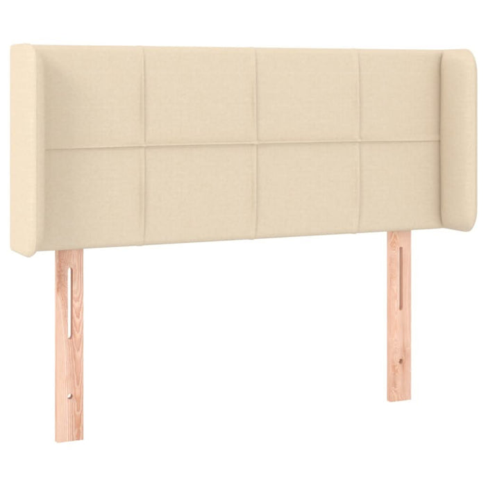 Tăblie de pat cu aripioare crem 103x16x78/88 cm textil - WALTI WALTI