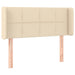 Tăblie de pat cu aripioare crem 103x16x78/88 cm textil - WALTI WALTI