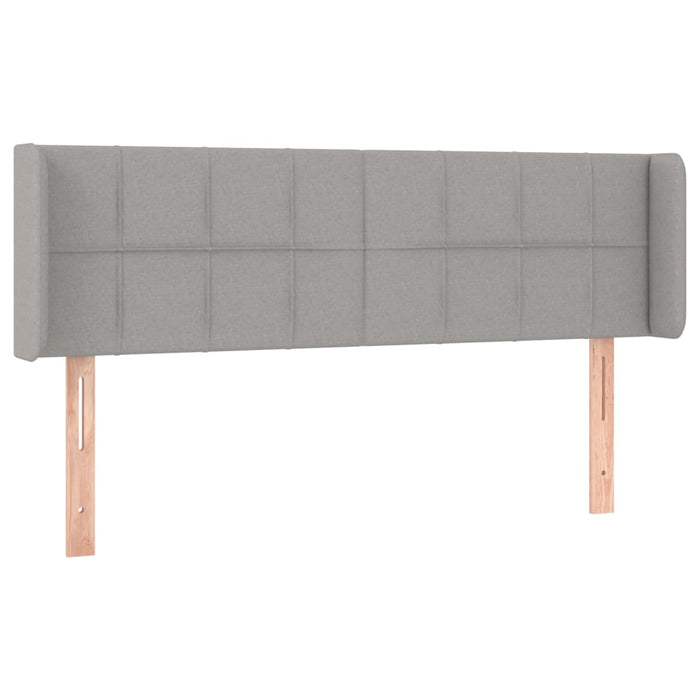 Tăblie de pat cu aripioare gri deschis 147x16x78/88 cm textil - WALTI WALTI