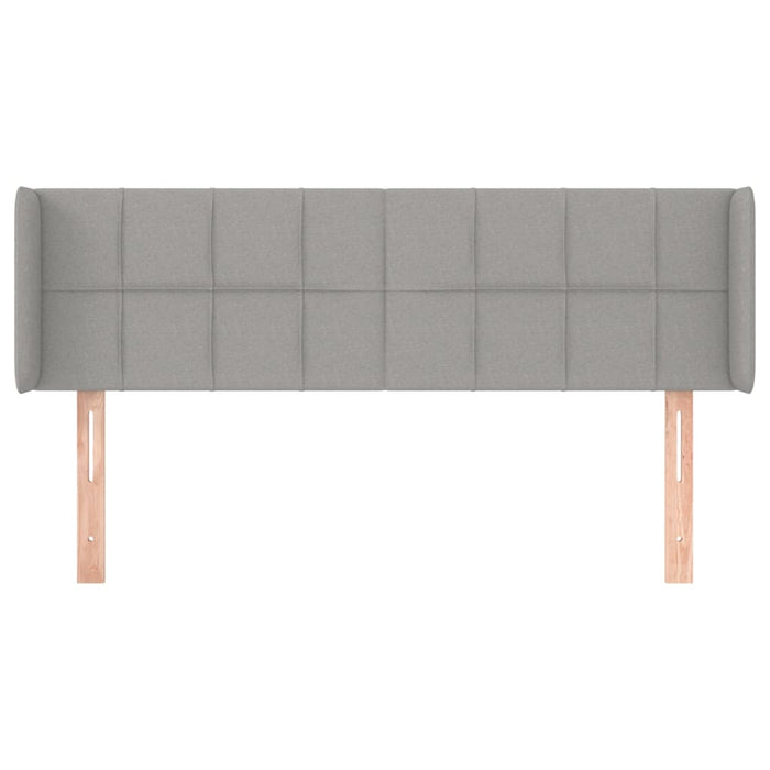 Tăblie de pat cu aripioare gri deschis 147x16x78/88 cm textil - WALTI WALTI