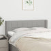 Tăblie de pat cu aripioare gri deschis 147x16x78/88 cm textil - WALTI WALTI