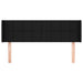Tăblie de pat cu aripioare negru 147x16x78/88 cm textil - WALTI WALTI