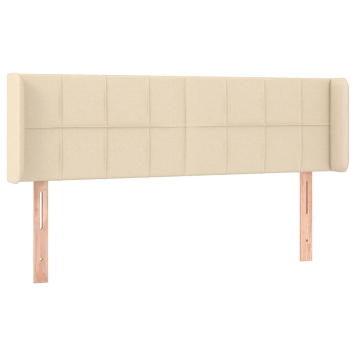 Tăblie de pat cu aripioare crem 147x16x78/88 cm textil - WALTI WALTI