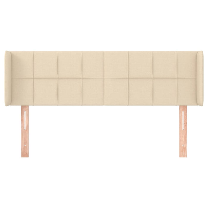 Tăblie de pat cu aripioare crem 147x16x78/88 cm textil - WALTI WALTI