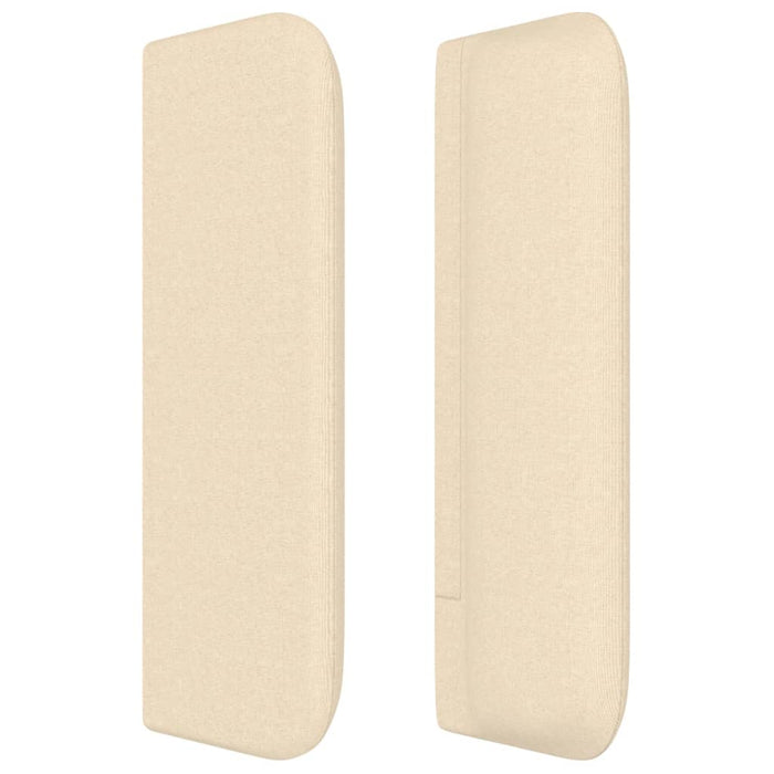 Tăblie de pat cu aripioare crem 147x16x78/88 cm textil - WALTI WALTI