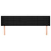 Tăblie de pat cu aripioare negru 163x16x78/88 cm textil - WALTI WALTI