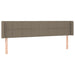 Tăblie de pat cu aripioare gri taupe 163x16x78/88 cm textil - WALTI WALTI