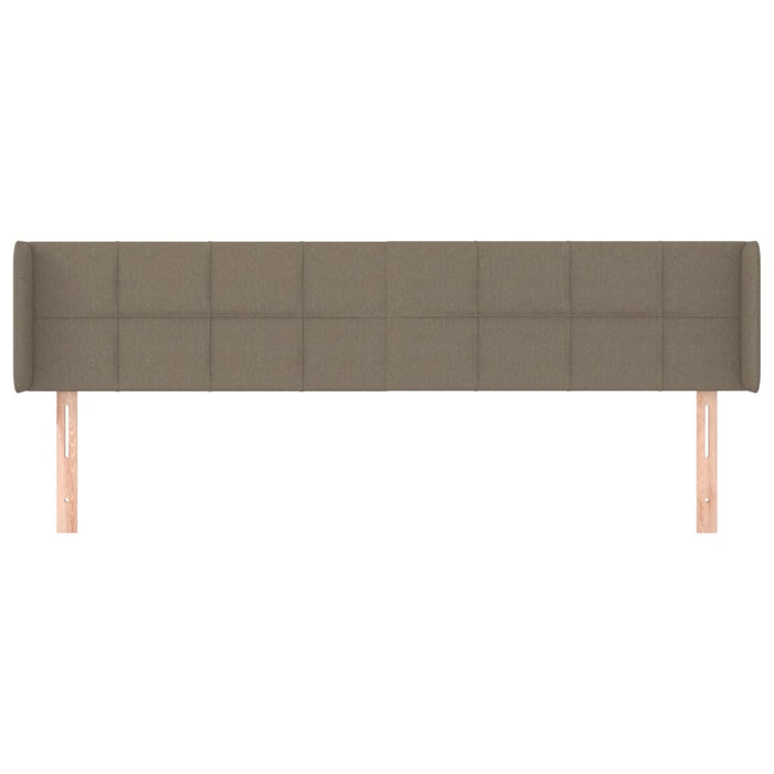 Tăblie de pat cu aripioare gri taupe 163x16x78/88 cm textil - WALTI WALTI
