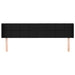 Tăblie de pat cu aripioare negru 183x16x78/88 cm textil - WALTI WALTI