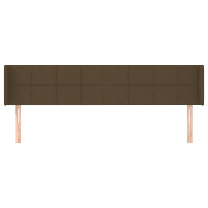 Tăblie de pat cu aripioare maro închis183x16x78/88 cm textil - WALTI WALTI