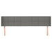 Tăblie de pat cu aripioare gri închis 203x16x78/88 cm textil - WALTI WALTI