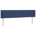 Tăblie de pat cu aripioare, albastru, 203x16x78/88 cm textil - WALTI WALTI