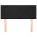 Tăblie de pat cu aripioare negru 83x16x78/88 cm catifea - WALTI WALTI