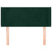 Tăblie pat cu aripioare verde închis 93x16x78/88 cm catifea - WALTI WALTI