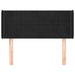 Tăblie de pat cu aripioare negru 103x16x78/88 cm catifea - WALTI WALTI