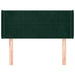 Tăblie de pat cu aripioare verde închis 103x16x78/88 cm catifea - WALTI WALTI