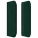 Tăblie de pat cu aripioare verde închis 103x16x78/88 cm catifea - WALTI WALTI