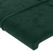 Tăblie de pat cu aripioare verde închis 103x16x78/88 cm catifea - WALTI WALTI