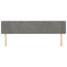 Tăblie de pat cu aripioare gri deschis 203x16x78/88 cm catifea - WALTI WALTI