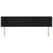 Tăblie de pat cu aripioare negru 203x16x78/88 cm catifea - WALTI WALTI