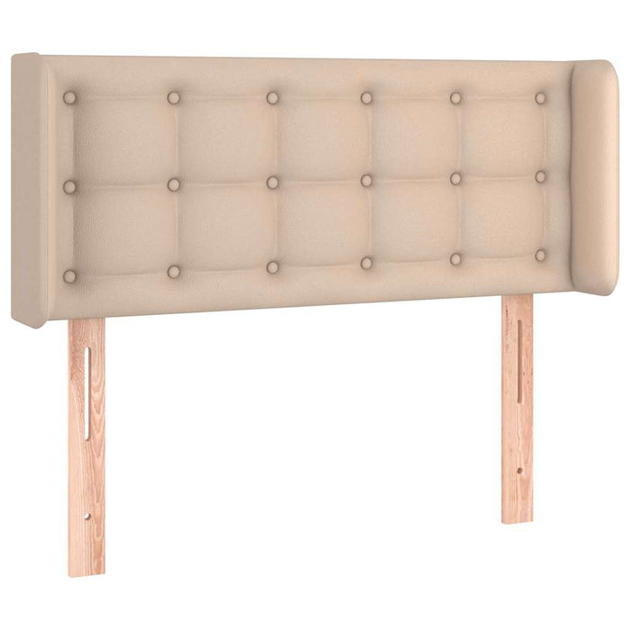 Tăblie pat cu aripioare cappuccino 83x16x78/88 cm piele eco - WALTI WALTI